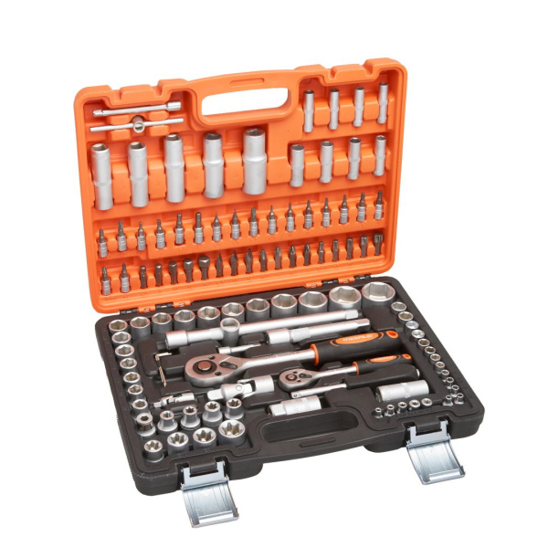 Набор инструментов MAXPILER MXT-108-SET (108 предметов, 1/2" и 1/4", CrV) Набор инструментов MAXPILER MXT-108-SET (108 предметов, 1/2" и 1/4", CrV)