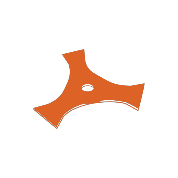 Нож для триммеров MAXPILER MX2550303 (3-х лопастной 255х25,4х3,5 мм, 3T, нейлон)