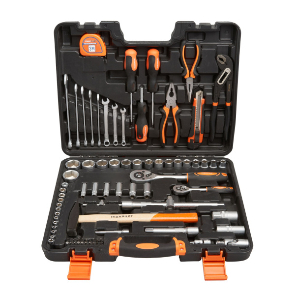 Набор инструментов MAXPILER MXT-83-SET (83 предмета, 1/2" и 1/4", CrV) Набор инструментов MAXPILER MXT-83-SET (83 предмета, 1/2" и 1/4", CrV)
