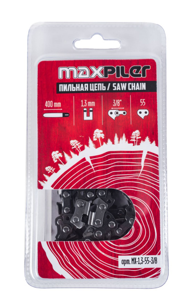 Цепь пильная МХ (400мм./16",3/8",1,3 мм. 55 зв.(Stihl 180.210.230.250 16") в блистере